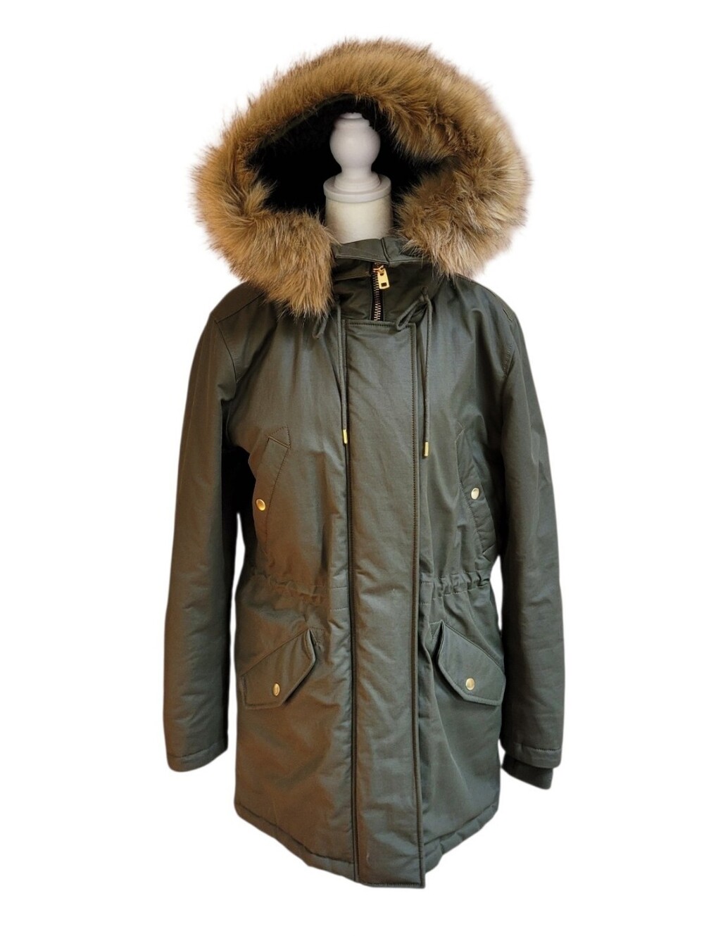 EUC J.Crew Perfect Winter Parka Eco-Friendly Primaloft Size M